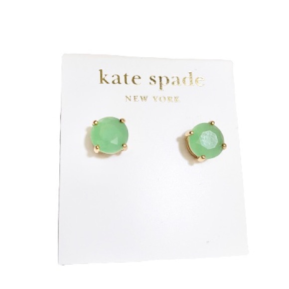 kate spade Jewelry - Kate Spade Round Budgreen Stud Earrings